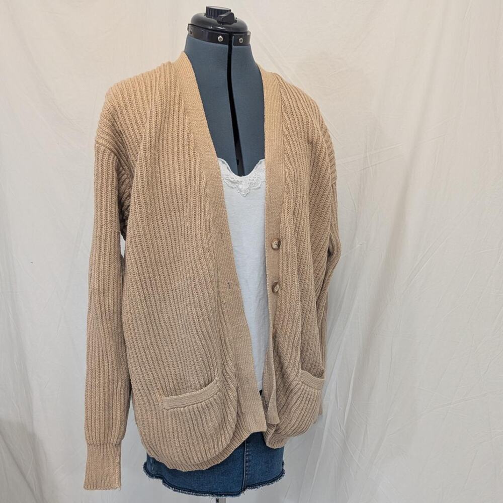 Ralph Lauren Cotton‑Linen Cardigan – Size L